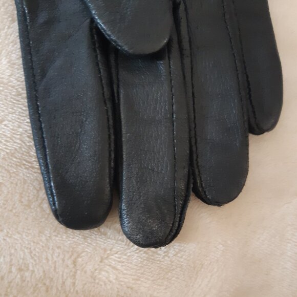 Pario Women's Vintage Genuine Leather Gloves with Lining Size8 - Picture 10 of 13